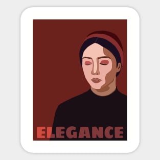 Elegant Lady Sticker